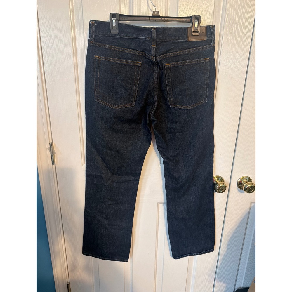 Sonoma Life Style Mens Dark Wash Straight Leg Denim Jeans 33x30 Indigo Cotton - Picture 3 of 9